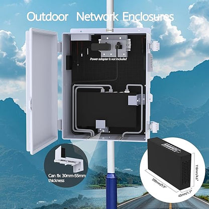 Outdoor Electrical Box, Waterproof Electrical Junction Box IP65 ABS Plastic - Image 4