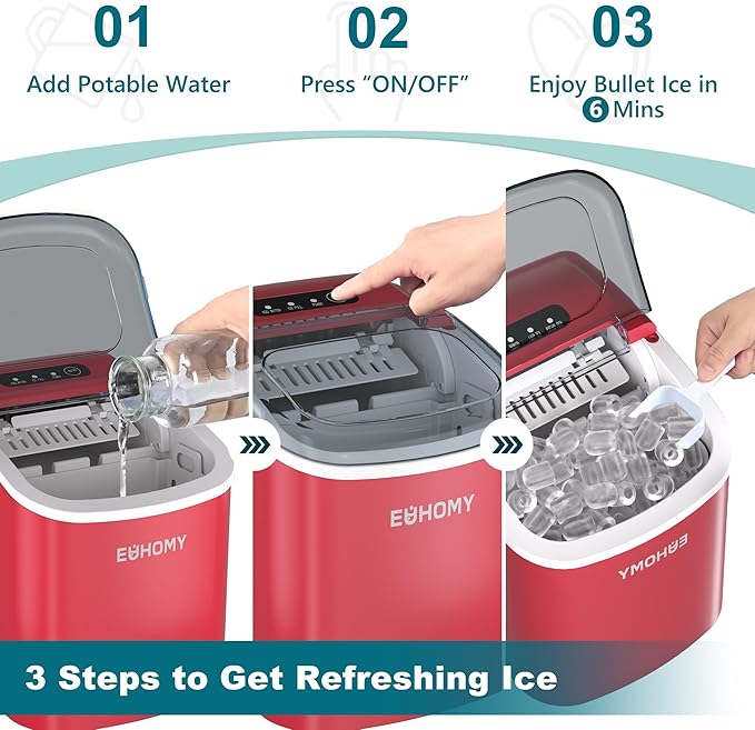 EUHOMY Countertop Ice Maker Machine - Image 6