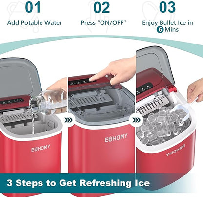 EUHOMY Countertop Ice Maker Machine - Image 6