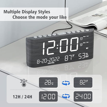 Mesqool Digital Alarm Clock, - Image 4