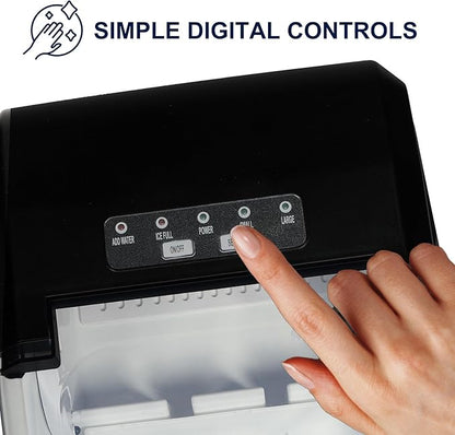 Koolatron Countertop Ice Maker – Maquina para Hacer Hielo en Casa, Nugget Ice - Image 6