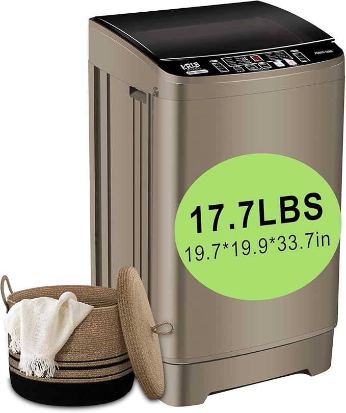 17.7 lbs Full Automatic Washing Machine by KRIBBLING