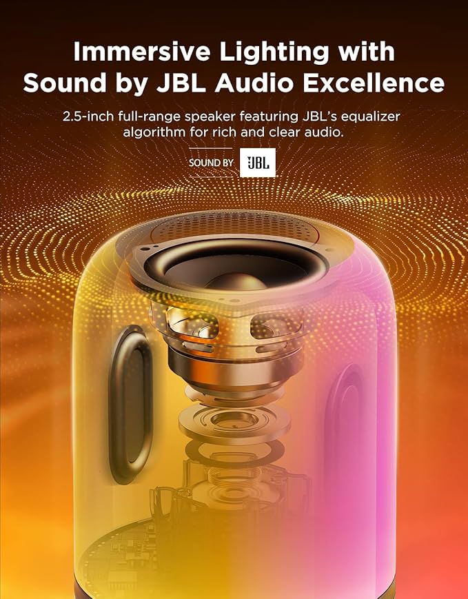 Govee Table Lamp 2 Pro x Sound by JBL, Smart Cordless Table Lamp - Image 5