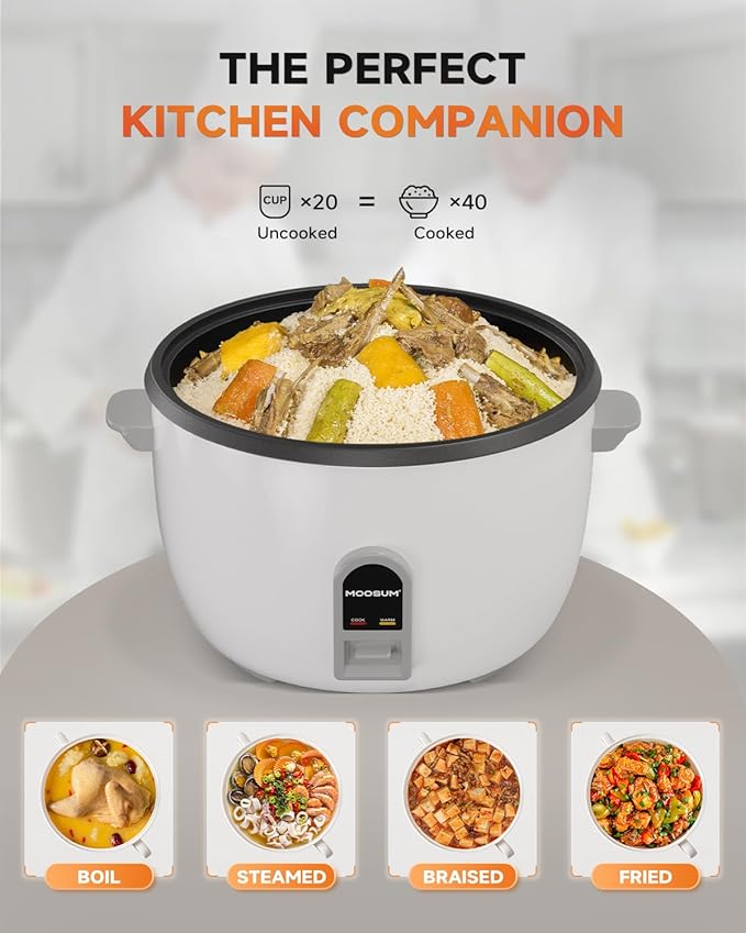 Commercial Rice Cooker, Large Capacity 20-Cup, 40-Cup - Image 3