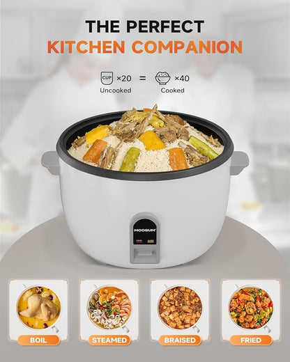 Commercial Rice Cooker, Large Capacity 20-Cup, 40-Cup - Image 3