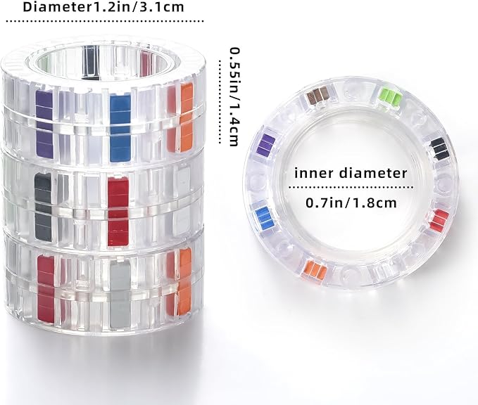 3pcs Magnetic Fidget Spinner Rings Toys - Image 2