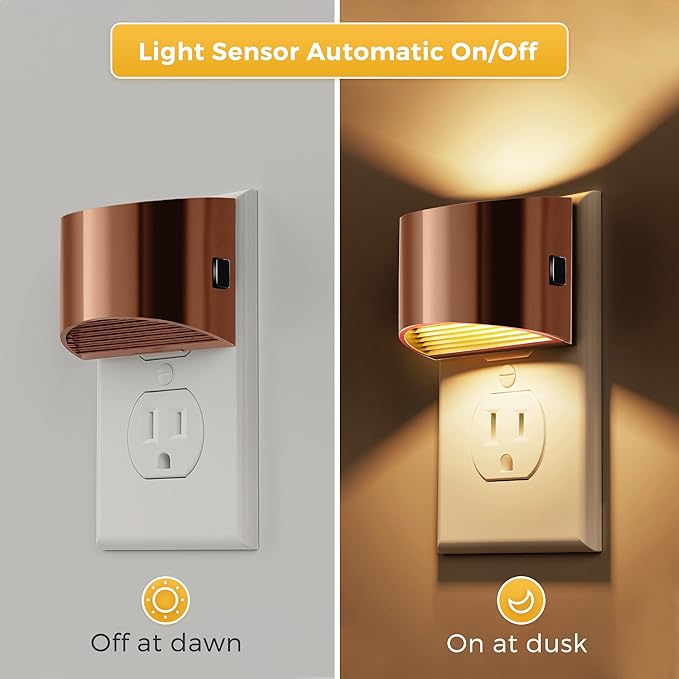 L LOHAS LED Night Lights Plug into Wall, Dimmable Night Light - Image 3