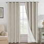 H.VERSAILTEX Linen Curtains 100% Blackout Curtains by HVERSAILTEX