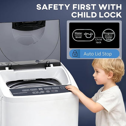 HOMCOM Portable Washing Machine, 1.3 Cu. Ft. Compact Washer - Image 6