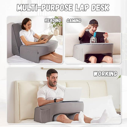 Reading Pillow for Gaming, Extra Large Laptop Pillow for Adult, Memory Foam Lap - Image 3