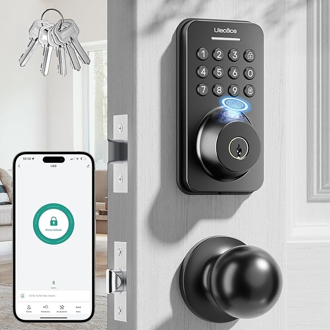 Ulecoce Fingerprint Keypad Deadbolt by Ulecoce