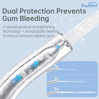 KIWIBIRD Mini Water Flosser for Travel, Ultra-Portable Cordless Oral Irrigator - Image 5
