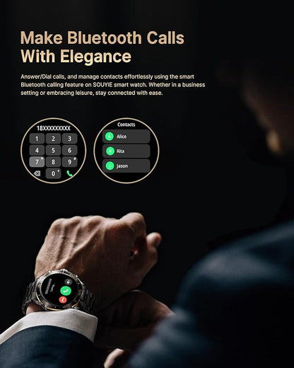 Smart Watch for Men Answer/Make Call for Android iPhone, 1.43" AMOLED HD Screen - Image 2