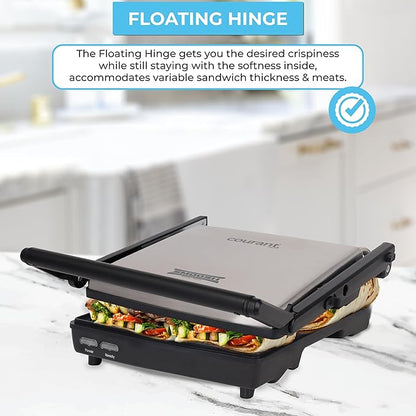 Courant Panini Press Gourmet Sandwich Maker, Super Slim Design - Image 4