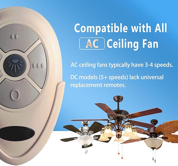 Universal Ceiling Fan Remote Control Kit Replacement - Image 3