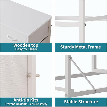 LUMTOK 10-Drawer Dresser, Fabric Storage Dressers Drawers - Image 6