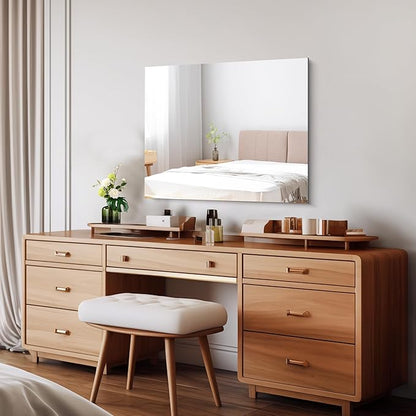 CILIBER Frameless Mirror, 24x30 Inch Bathroom Mirror - Image 2