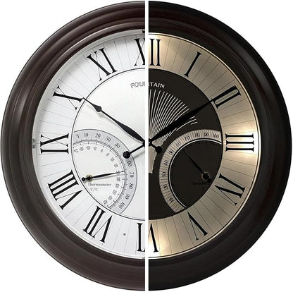 FOUNTAIN DESIGNS 24" Jameson in/Outdoor Lighted Clock, Self-Illuminated by FountainDesigns