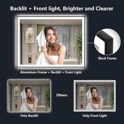YEELAIT 55x30 Inch LED Bathroom Mirror - Image 3