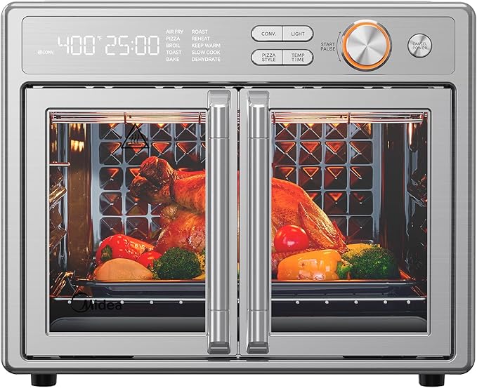 Midea Flexify Pro 10+4 Toaster Oven Air Fryer Combo, Graphene Juicy-Lock Cooking by Makeyourselfathome