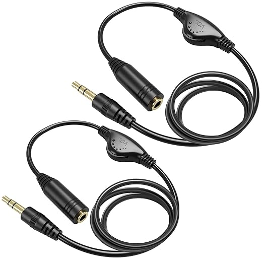 PChero 2 Packs 3.5mm Headphone Extension Cable, 3.3FT Male to Female Stereo - Image 6