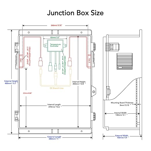 Outdoor Electrical Box, Waterproof Electrical Junction Box IP65 ABS Plastic - Image 7