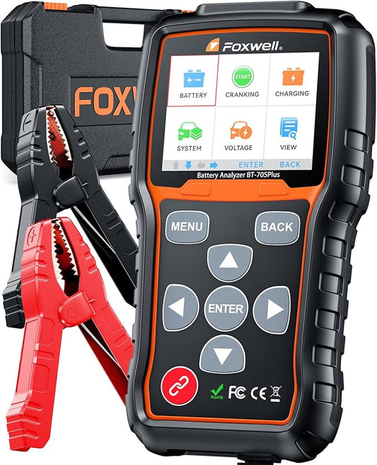 Car Battery Tester 24V 12V Load Tester, FOXWELL BT705 Plus 100-2000CCA by FOXWELL