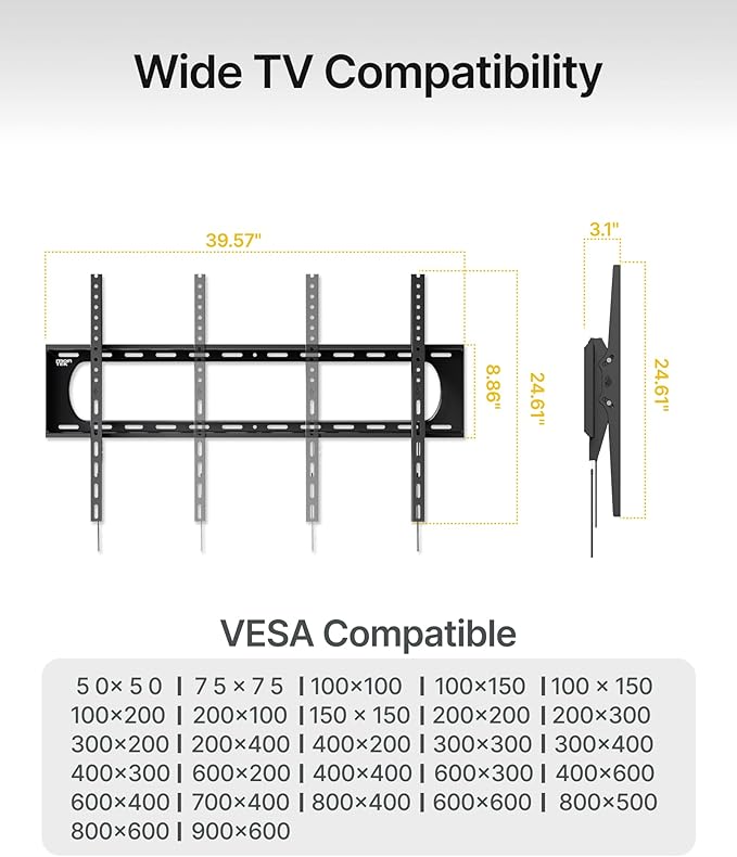 monTEK Heavy Duty Tilting TV Wall Mount - Image 6