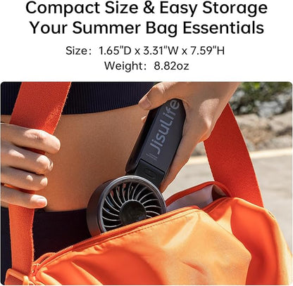 JISULIFE Handheld Fan Life7 – Ultimate Flexibility: High-Power Motor, LED - Image 8
