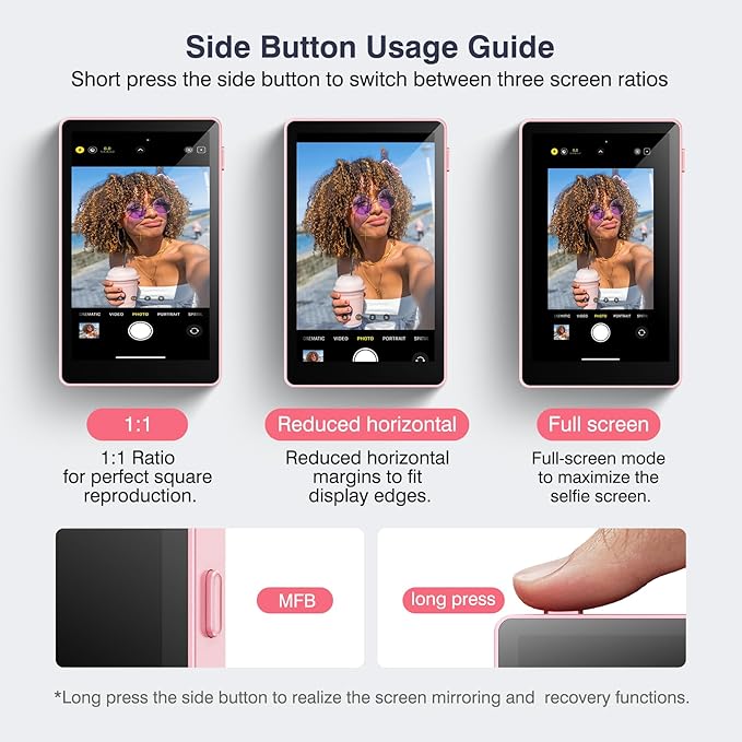 Vlog Selfie Monitor Screen, Magnetic Phone Vlog Selfie Monitor Screen 4K 60fps - Image 8