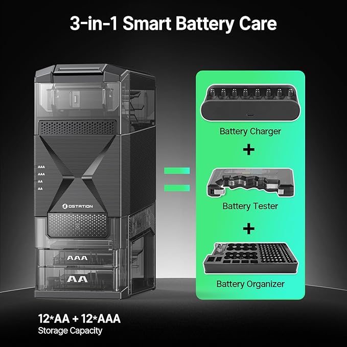 Ostation 2 Smart 3-in-1 Battery Charger - Image 2