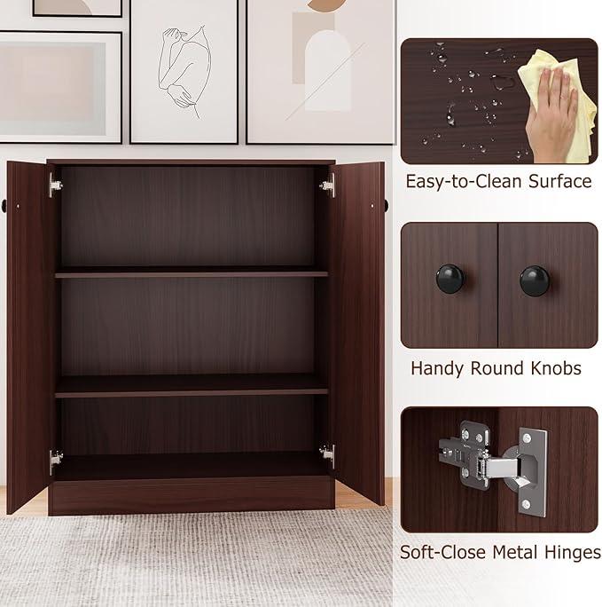 Giantex 2 Door Storage Base Cabinet - Image 6