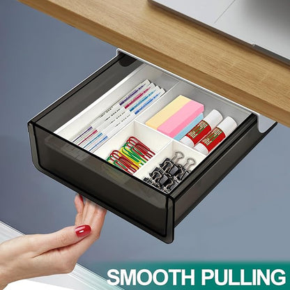 Under Desk Table Drawer Storage Organizer, Slide Out Drawer - Image 7