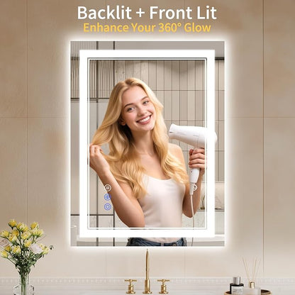 24"x32" LED Bathroom Mirror - Image 2