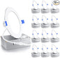 Ensenior 12 Pack 4 Inch LED Recessed Ceiling Light, 4000K Cool White, 750LM 9W by Ensenior