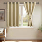 JIUZHEN Light Beige Blackout Curtains by JIUZHEN