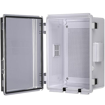 ABS Electrical Junction Box, Ventilated Design, Cable Grommets, IP65 Waterproof by ANIMACYN