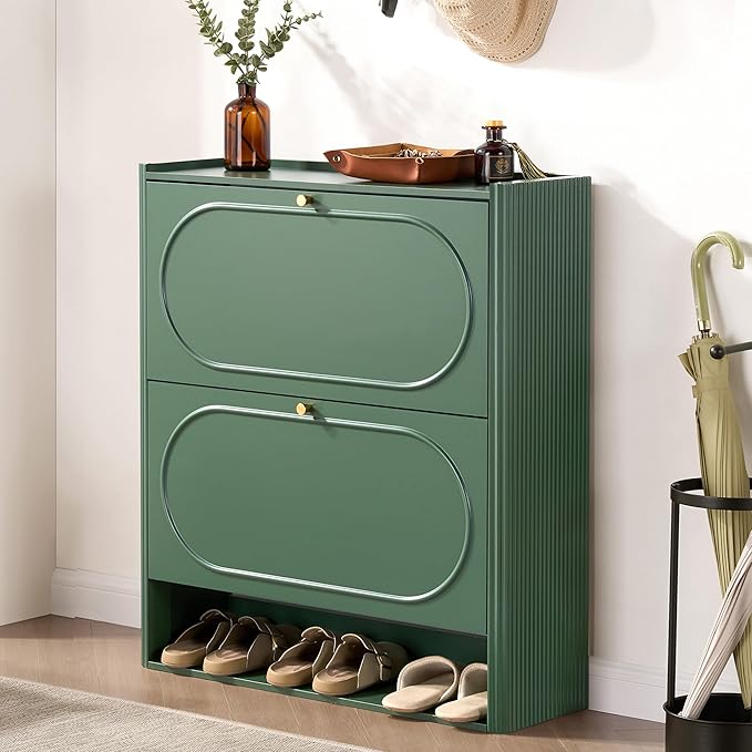 Shoe Storage Cabinet Entryway, Narrow Shoe Cabinet - Image 3