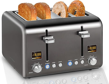 SEEDEEM 4 Slice Stainless Toaster by SEEDEEM