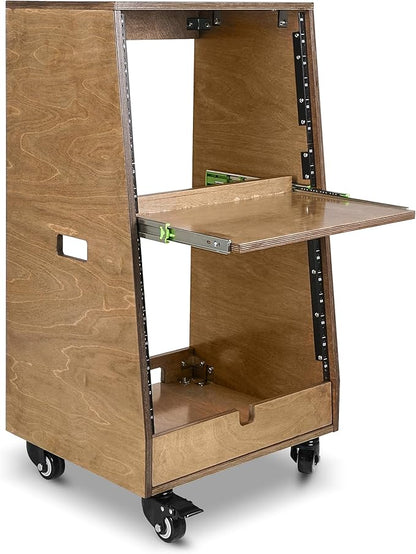 Sound Town DIY Slanted 16U Studio Rack, by SOUNDTOWN