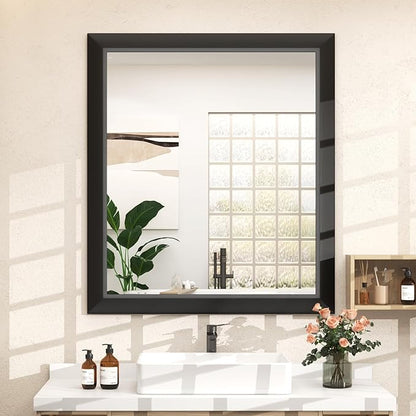 SMIROR Matte Black Bathroom Mirror by SMIROR
