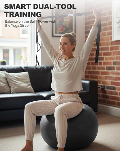 Trideer Exercise Ball for Yoga, Pilates & Fitness – Stability Ball Equipment - Image 5