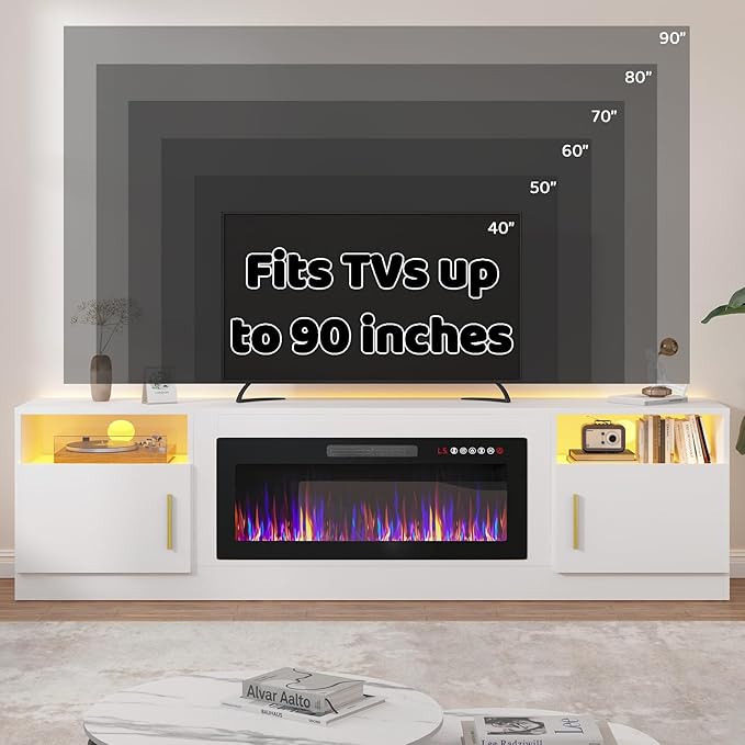 Lemberi Fireplace tv Stand - Image 6