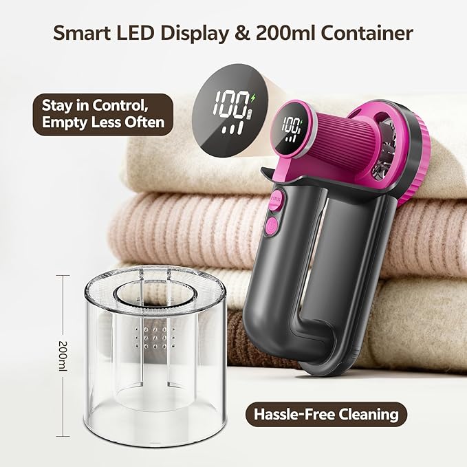 Rechargeable Fabric Shaver, 2-in-1 Lint Remover - Image 5