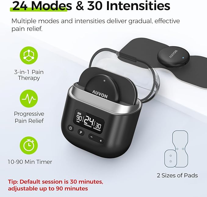 AUVON Wireless 24 Modes TENS Unit Muscle Stimulator - Image 4