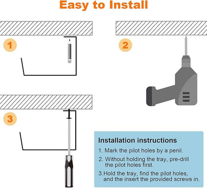 Under Desk Cable Management- 6 Pack Cord Organizer. Metal Wire Cable Management - Image 6