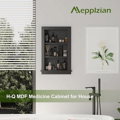 Recessed Medicine Cabinet, 14x24 in Wall Bathroom Cabinet - Image 5