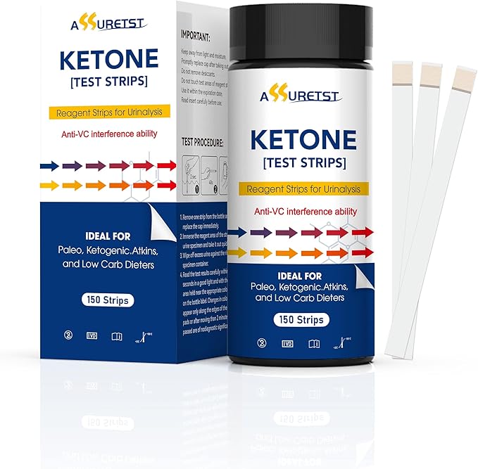 Ketone Urine Test Strips, 150 Strips Urinalysis Test by Unknown