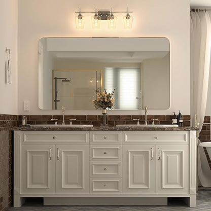 VONLUCE Bathroom Vanity Light, 4 Light Bathroom Light Fixture Over Mirror - Image 7