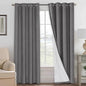 H.VERSAILTEX Linen Blackout Curtains 84 Inches Long 100% Absolutely Blackout by HVERSAILTEX